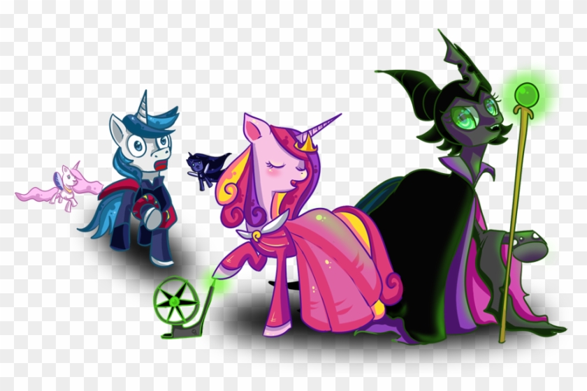 Queen Chrysalis, Safe, Shining Armor, Shining Armor - Mlp Princess Cadence And Queen Chrysalis #745596