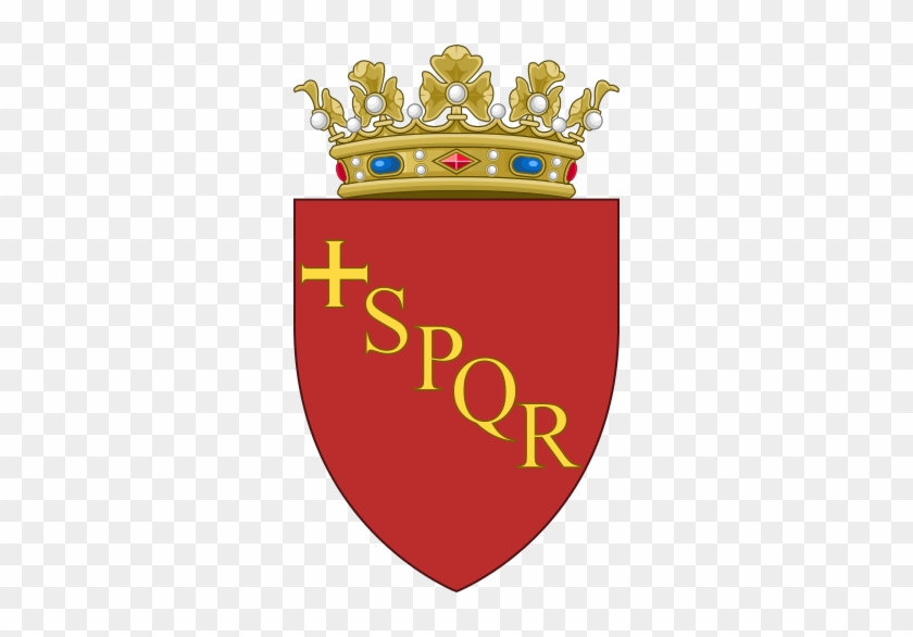El Escudo De Armas De Roma Con Una Corona Ducal - Crown #745616