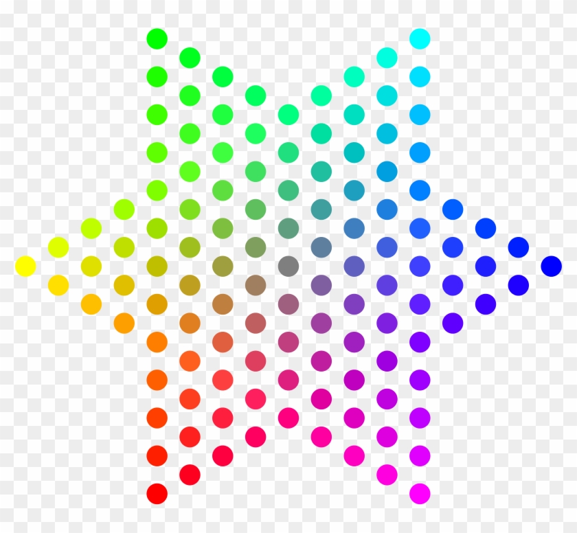 Free Cupcake Free Color Dots Hexagram - Colorful Dots Png #745629