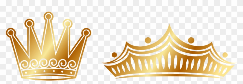 Euclidean Vector Crown - Golden Crown Vector Png #745705