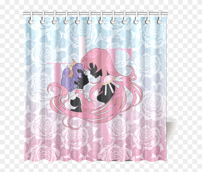 Utena X Anthy Shower Curtain - Utena La Filette Revolutionnaire Tote Bag - 16" X 16" #745775