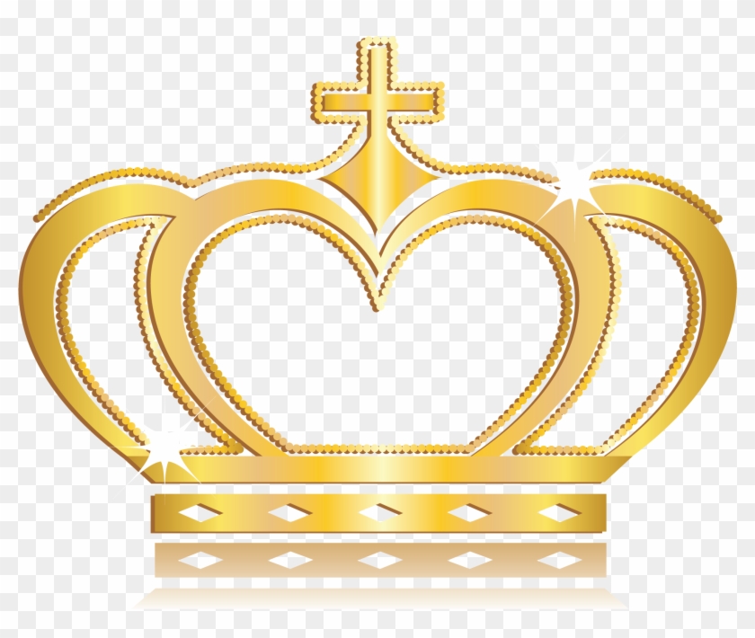 Vector Gold Crown - Queen's Gold Queen Crown Clipart #745981