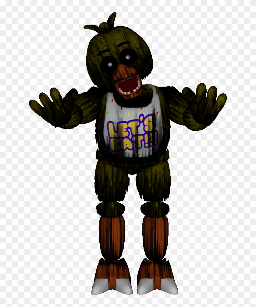 Phantom Chica Full View By Goldenfredboy - Phantom Chica Full Body #745982