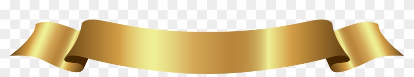 Ribbon Clipart Beige - Gold Banner Ribbon Png #745999