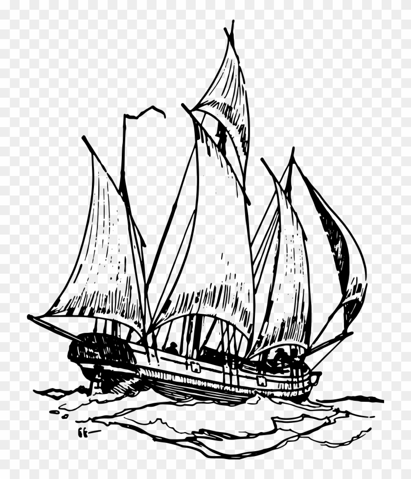 This Free Clip Arts Design Of Lugger - Once Aboard The Lugger #746027