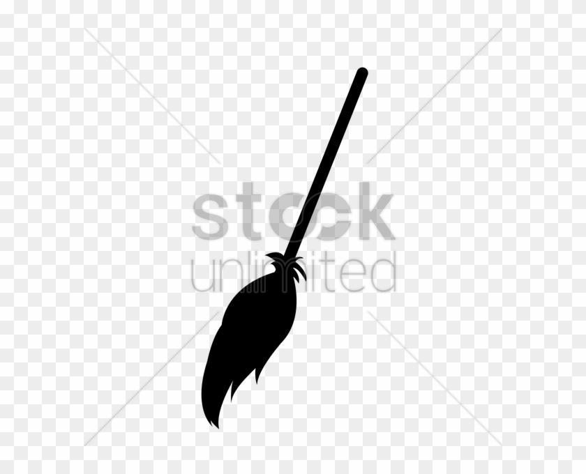 Harry Potter Quidditch Brooms Clipart - Witch Broom Silhouette Vector #746046