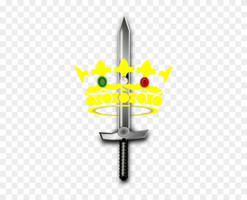 Cartoon Crown And Sword #746048