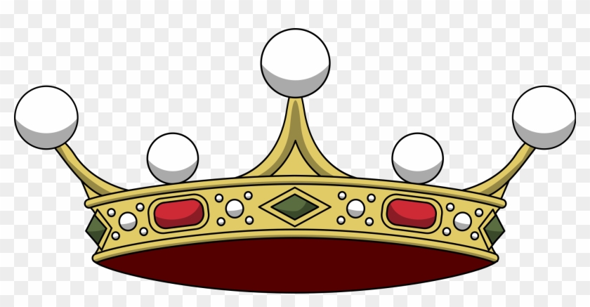 Cartoon Crown 9, - Araldica Corone Png #746069