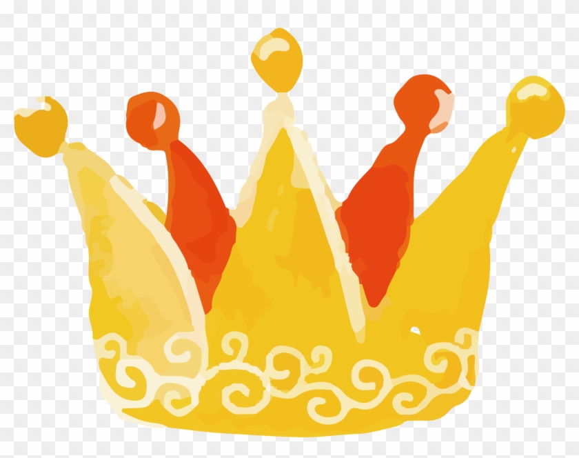 Watercolor Crown Vector - Crown Watercolor Png #746091