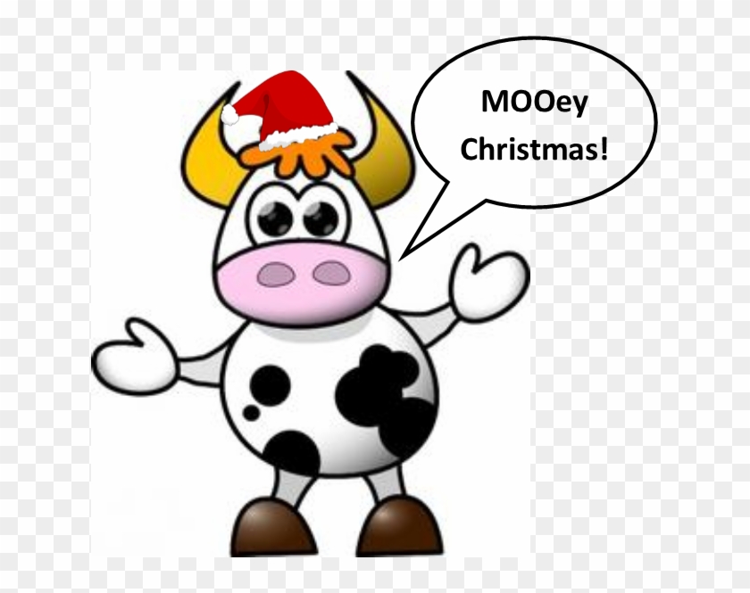 Mooey Christmas Cow - Cartoon Cow #746094