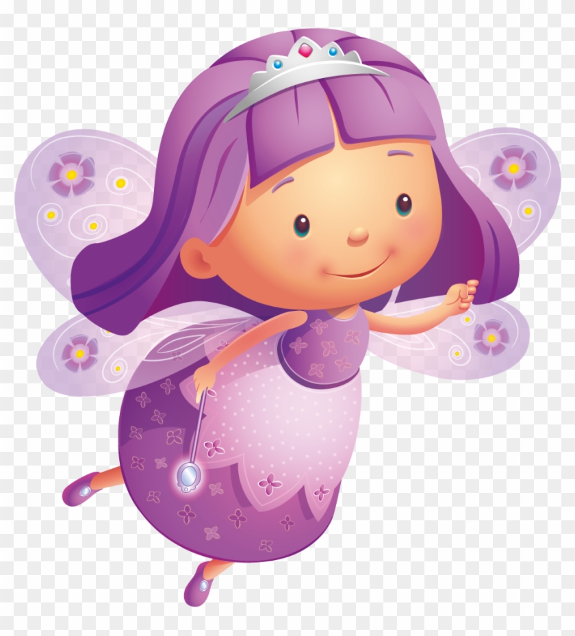 Fairy Clipart Twin Sisters - Purple Fairy Clipart #746167