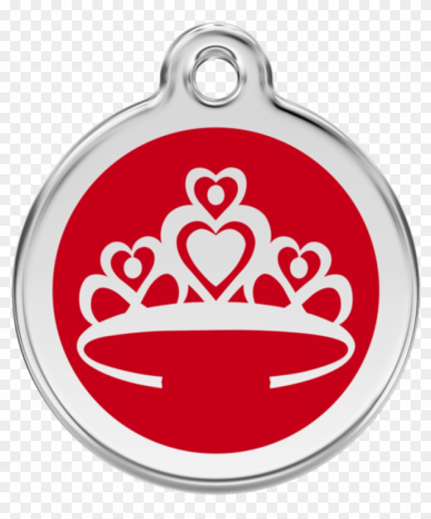 More Views - Red Dingo Crown Pet Id Tag - Red #746192