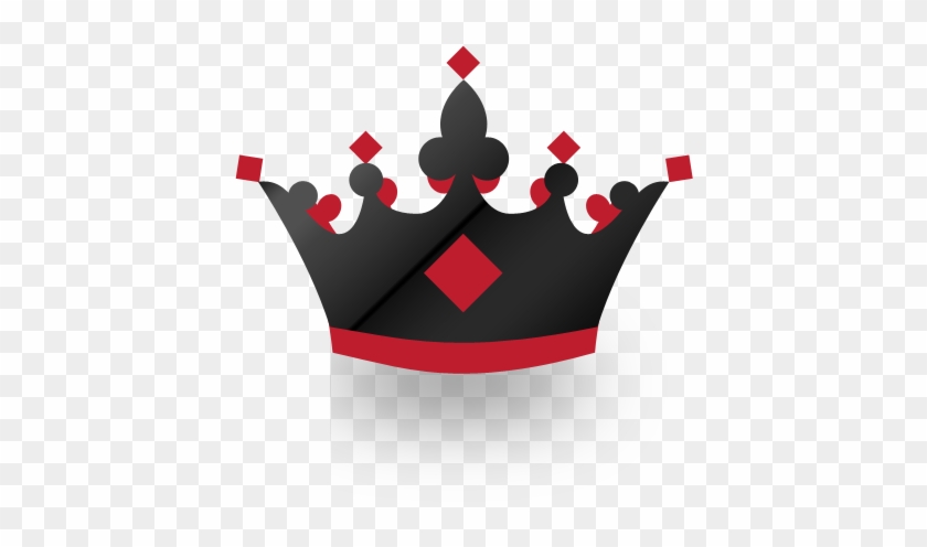 Crown Poker 591*591 Transprent Png Free Download - Black And Red Crown #746219