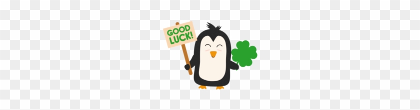 Good Luck Penguin - Irish Penguin With Shamrock Cjib4 Beach Towel #746242