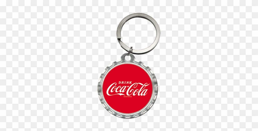 Coca-cola Logo Red Crown Cap - Personalized Round Shape Keychains #746250
