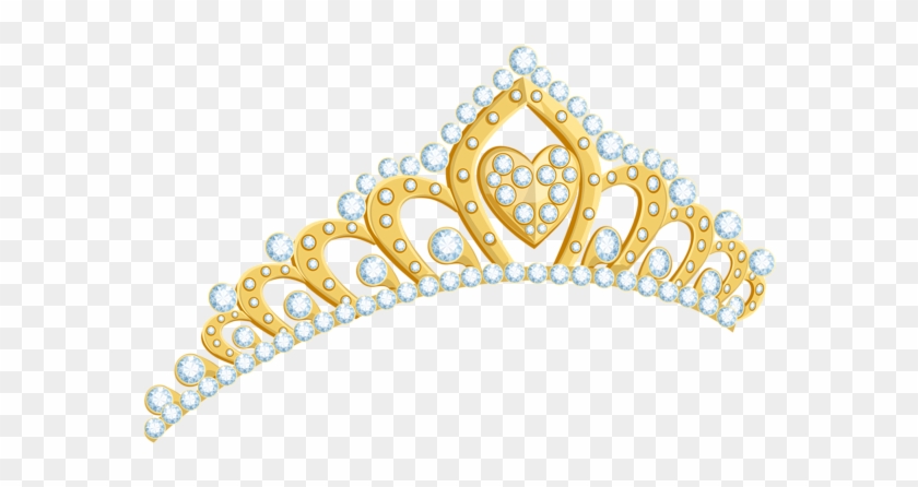 Golden Tiara Png Clipart Image - Gold Tiara Clipart Transparent Background #746262