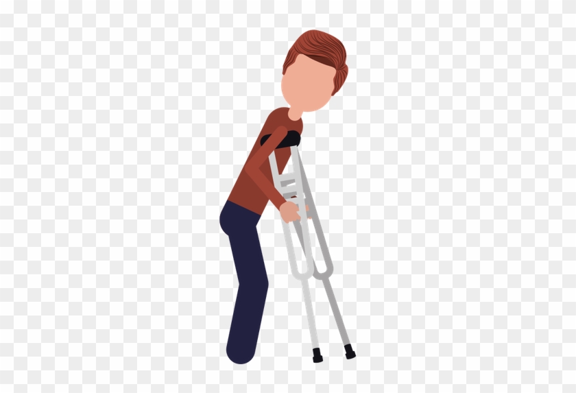Person With Crutches - Persona Muletas Icono #746302