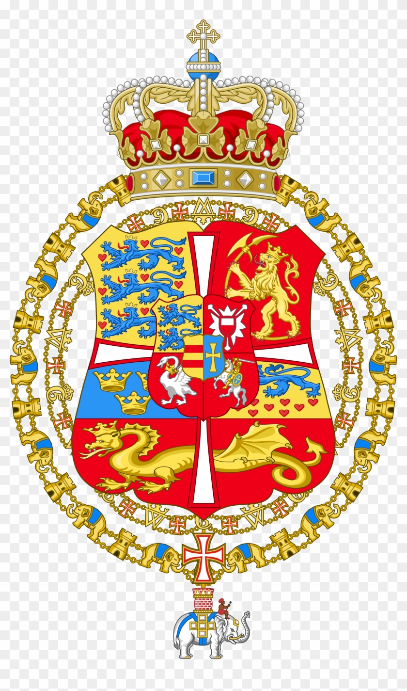Crown Royal Clipart Danish - Frederick Vi Of Denmark Coat Of Arms #746349
