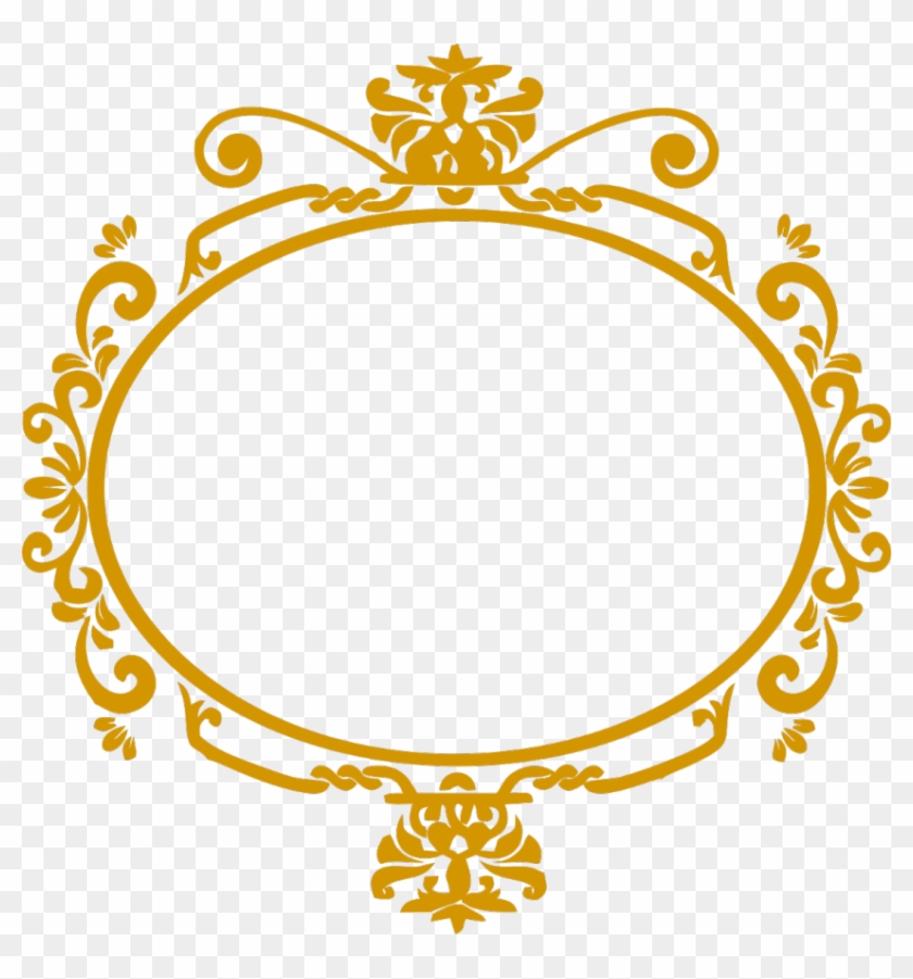 Moldura Arabesco Dourado Png - Adesivos Para Tubetes Casamento #746354