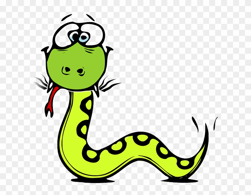 Garter Snake Clipart Easy Cartoon - Snake Cartoon Png #746436