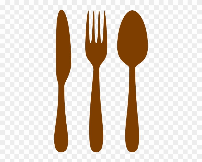 Cutlery Clip Art - Spoon And Fork Png Brown #746535