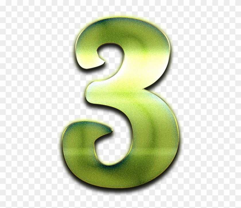 3 Number Green Design Png - Design #746665