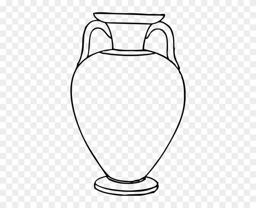 Greek Amphora 2 Png Clip Arts - Greek Vase Coloring Page #746678