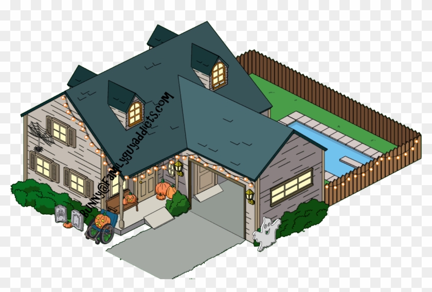 Swanson House Halloween Decorations - Family Guy: The Quest For Stuff #746811