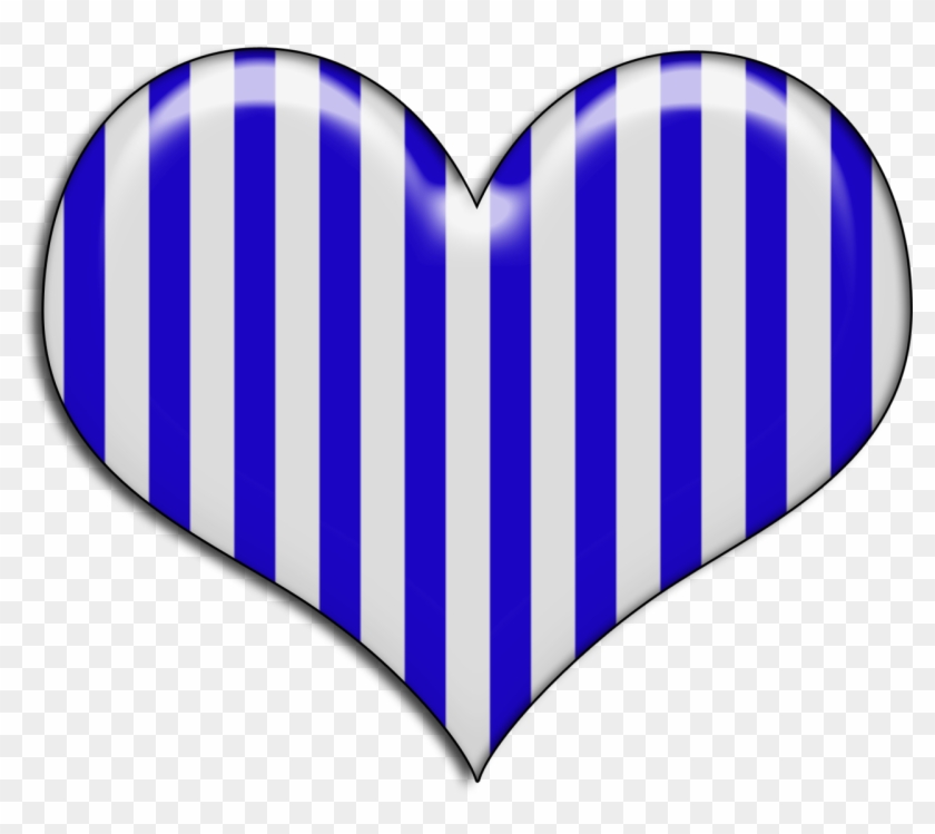 Ch - B *✿* - Blue And White Heart #747002