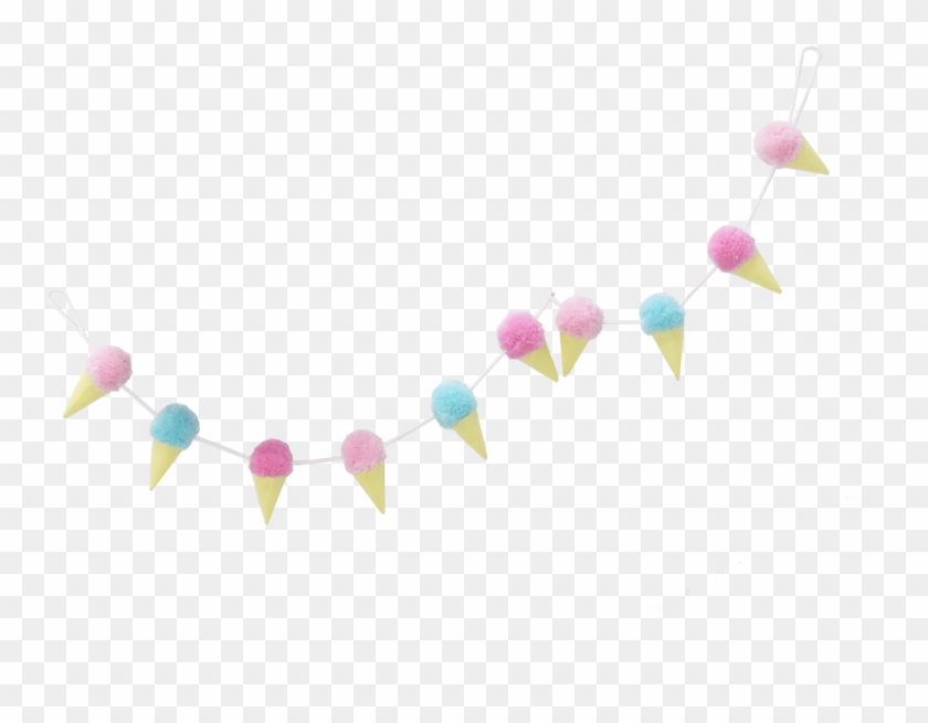 Ice Cream Pompom Garland - Baby Mobile #747042