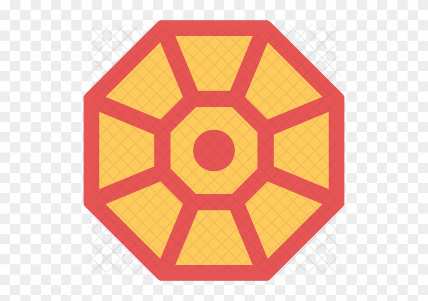 Chinese Octagon Icon - Circle #747063