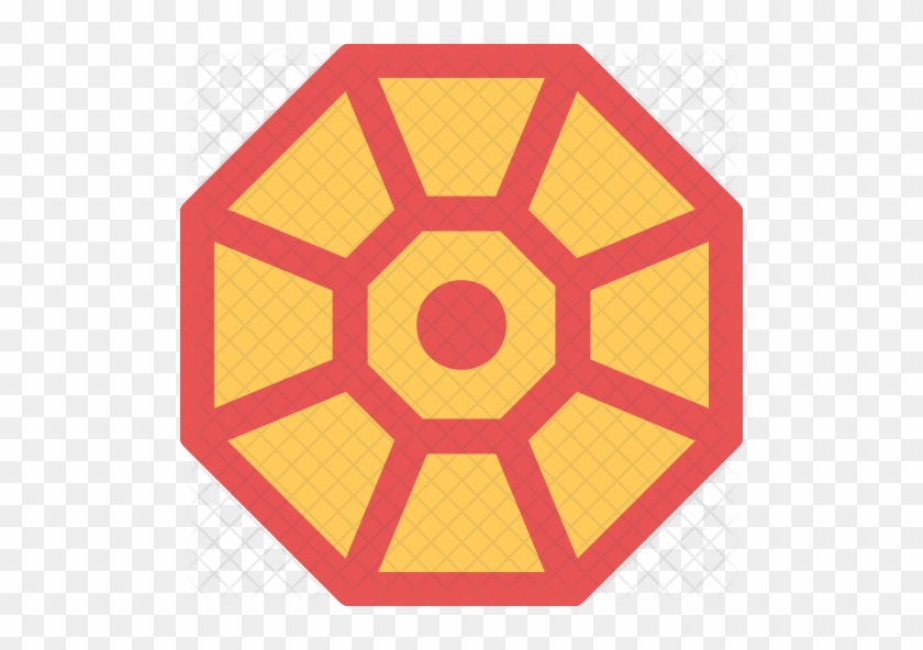 Chinese Octagon Icon - Circle #747063