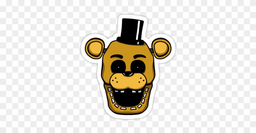 Five Nights At Freddy's Merch For Sale At Redbubble - Fnaf Golden Freddy Head #747135