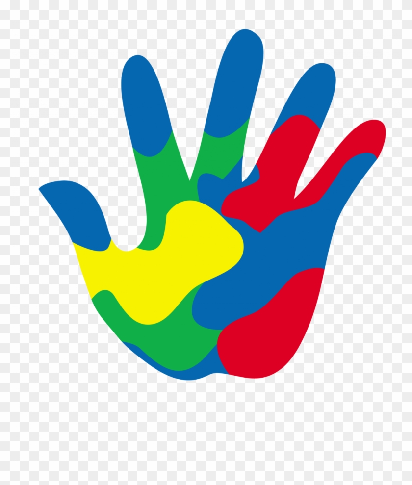 Helping Hands Clipart Free Download Clip Art - Colourful Hand Print Clipart #747190