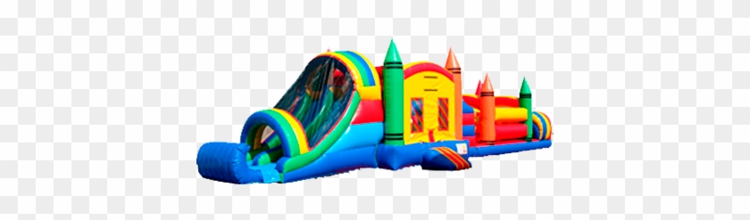 53ft Obstacle Course - Ez Inflatables Crayon Combo Bounce House - C231 #747224