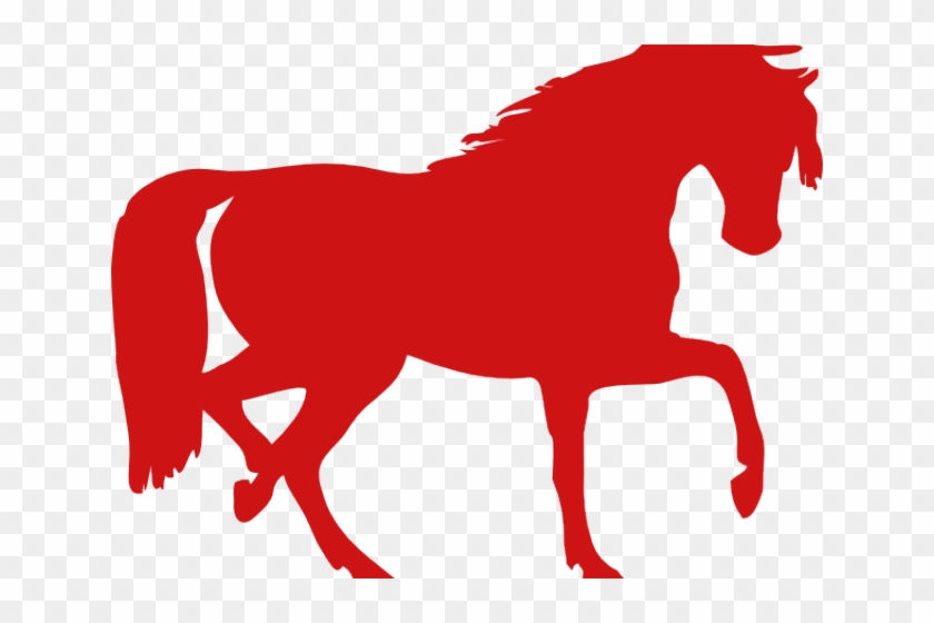 Red Horse Cliparts - Horse Silhouette Clip Art #747358