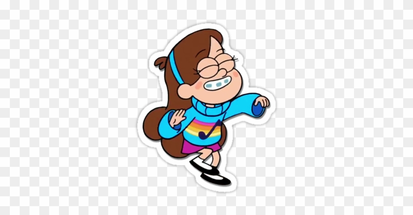 Gravity Falls' Mabel Pines Dancing - Gravity Falls Stickers #747411