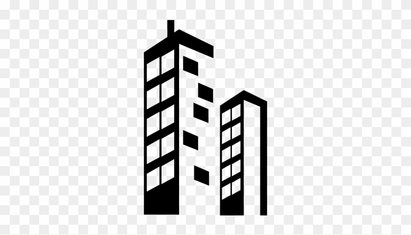 Skyscraper Buildings Vector - Edificio Icono Png #747474