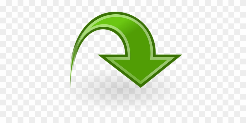 Redo Arrow Green Sign Symbol Button Icon P - Fléches Png #747540
