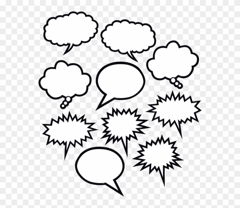Thought Bubble - Speech Bubbles Black And White #747634