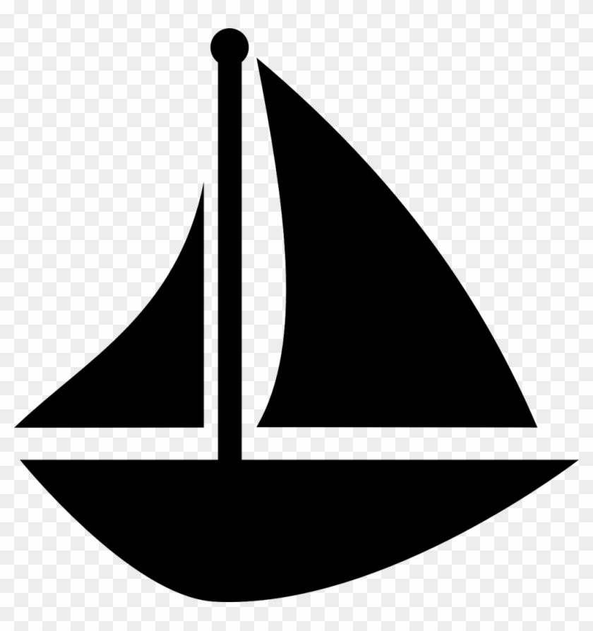 Sailboat Clip Art - Boat Clipart Black And White #747692