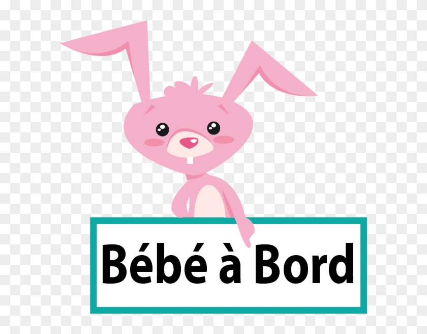 Baby On Board Sticker, Car Stickers, Baby On Board - Stickers Lapin Bébé À Bord #747771