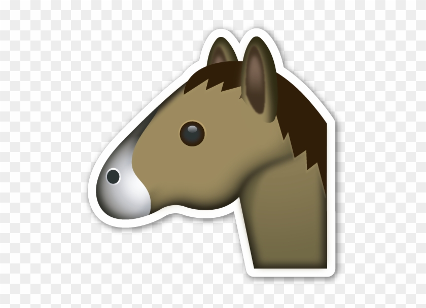 Arte - Horse Emoji No Background #747962