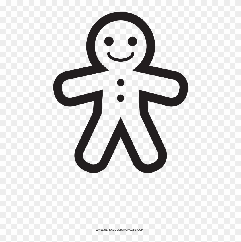 Gingerbread Man Coloring Page - Drawing #748045