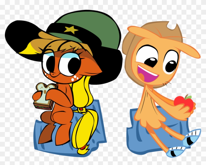 Applejack And Wander By Mushroom Cookie Bear - Cookie #748093