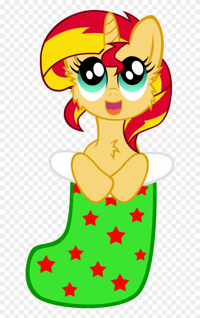 Sunset Shimmer In Sock By Scourge707 - Christmas Ponies Mlp Sunset Shimmer #748161