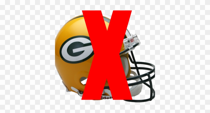 No Packers No - Green Bay Football Helmet #748183