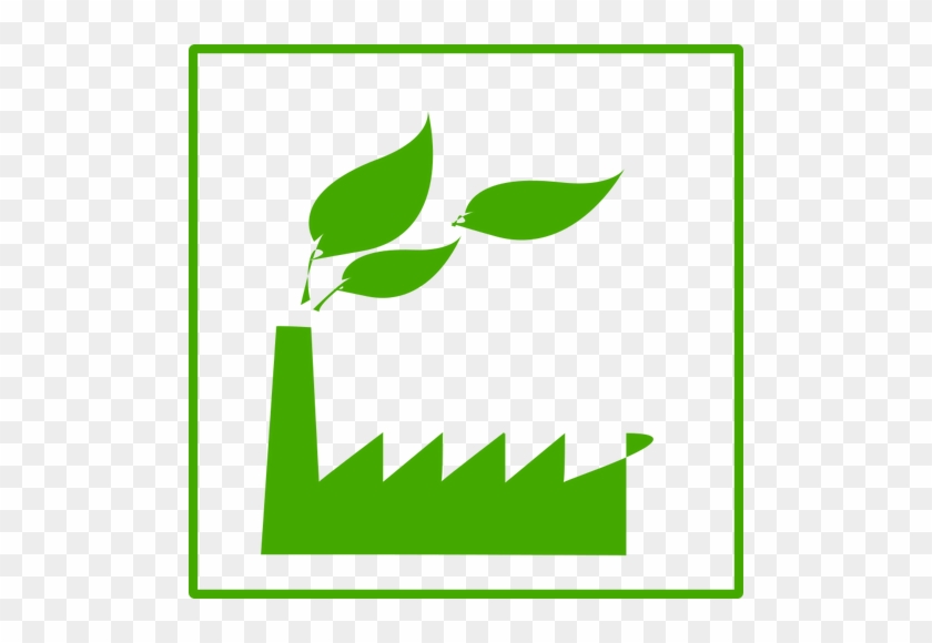 Eco Factory Icon - Green Factory Icon #748184