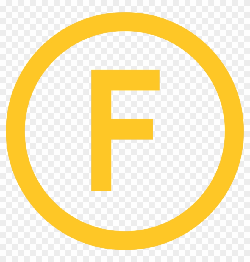 Orange Circle F Logo Ligne F Narbonne Png - Time Icon Yellow Png #748398