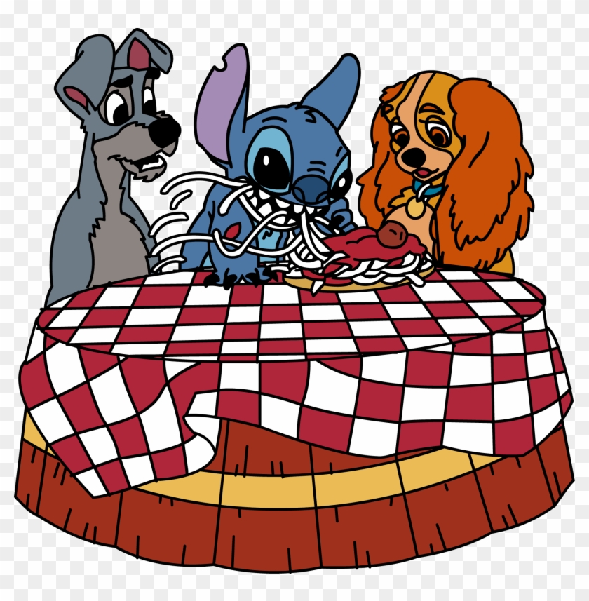 Stitch Lady And Tramp By Omegaxero - Lady And The Tramp Phone Case #748440